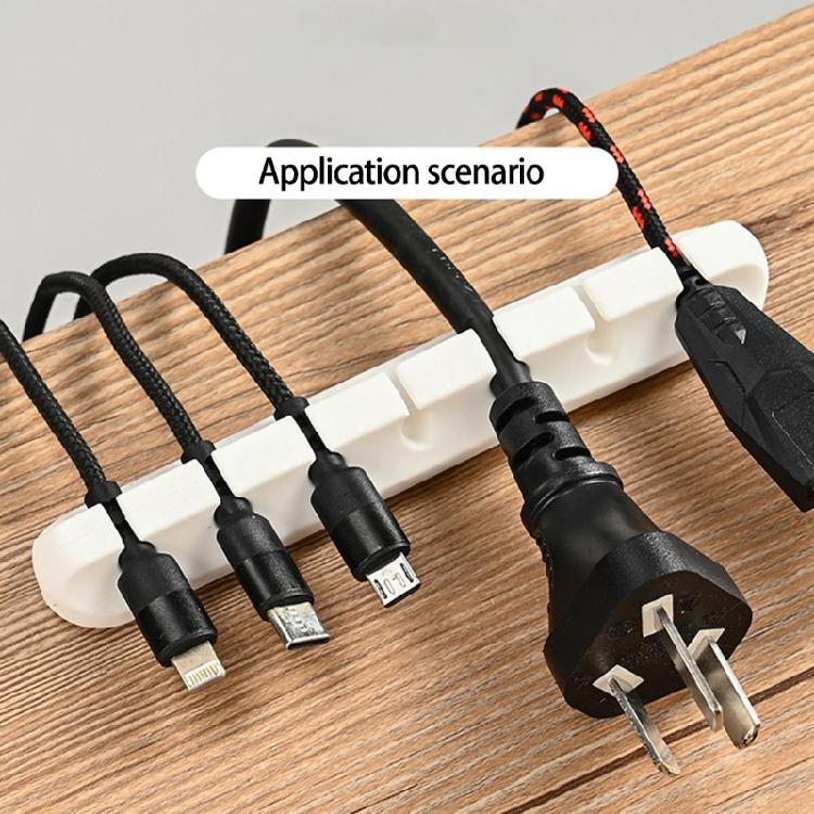 Universal Cord Organizers Clip For All Cable Type C USB Secures Adhesive Desk Wall Mount Clip