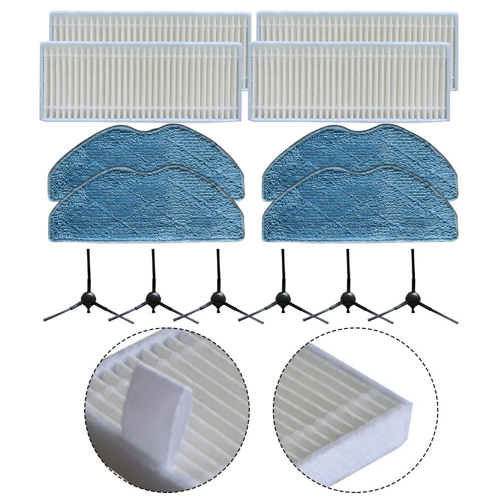 1 Set Side Brush Filter Mop Cloth Kit For Tapo RVA100 RV10 RV30 Vacuum Cleaner Accessories Cleaning Spare To Replace