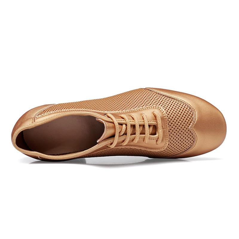 Scarpe da Danza Latina in Rete da Donna Scarpe da Insegnante Sneakers da Jazz Altezza Tacco 3,5 cm
