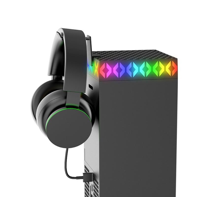 Upgrades Cooling Fan with LED Display Auto Cooling Fan Featuring Temperature Controlled Cooling System for Game Consoles