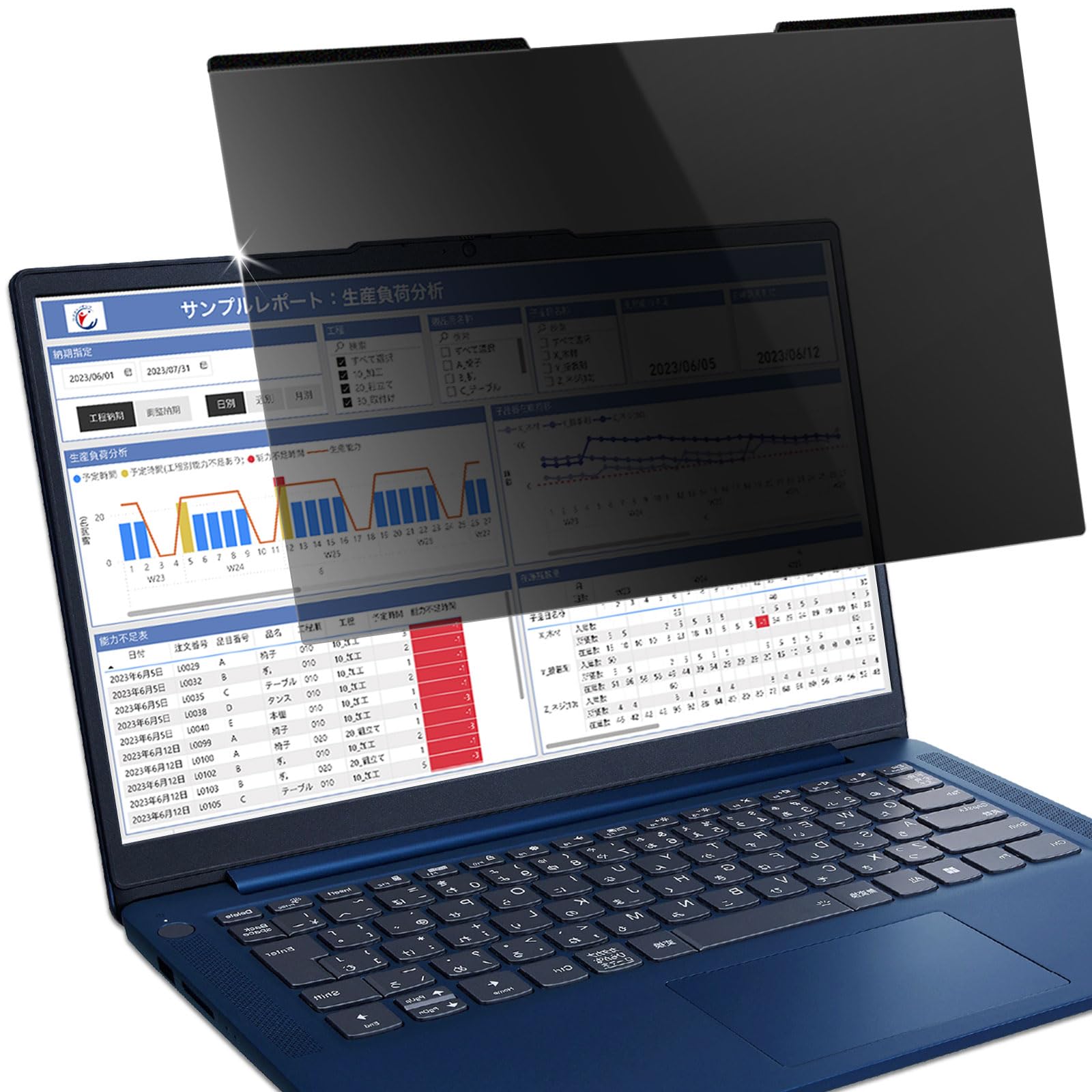 

Lifeinnotech 15.6-inch (16:9) Magnetic Privacy Screen Protector, Blue Light Blocking, Anti-Glare, Double-Sided, Detachable (6mm Magnetic Sheet)