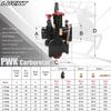 Universal PWK Carburetor 21 24 26 28 30 32 34 2T 4T 70cc to 350cc Motorcycle With Power Jet For Yamaha For Mikuni Koso ATV