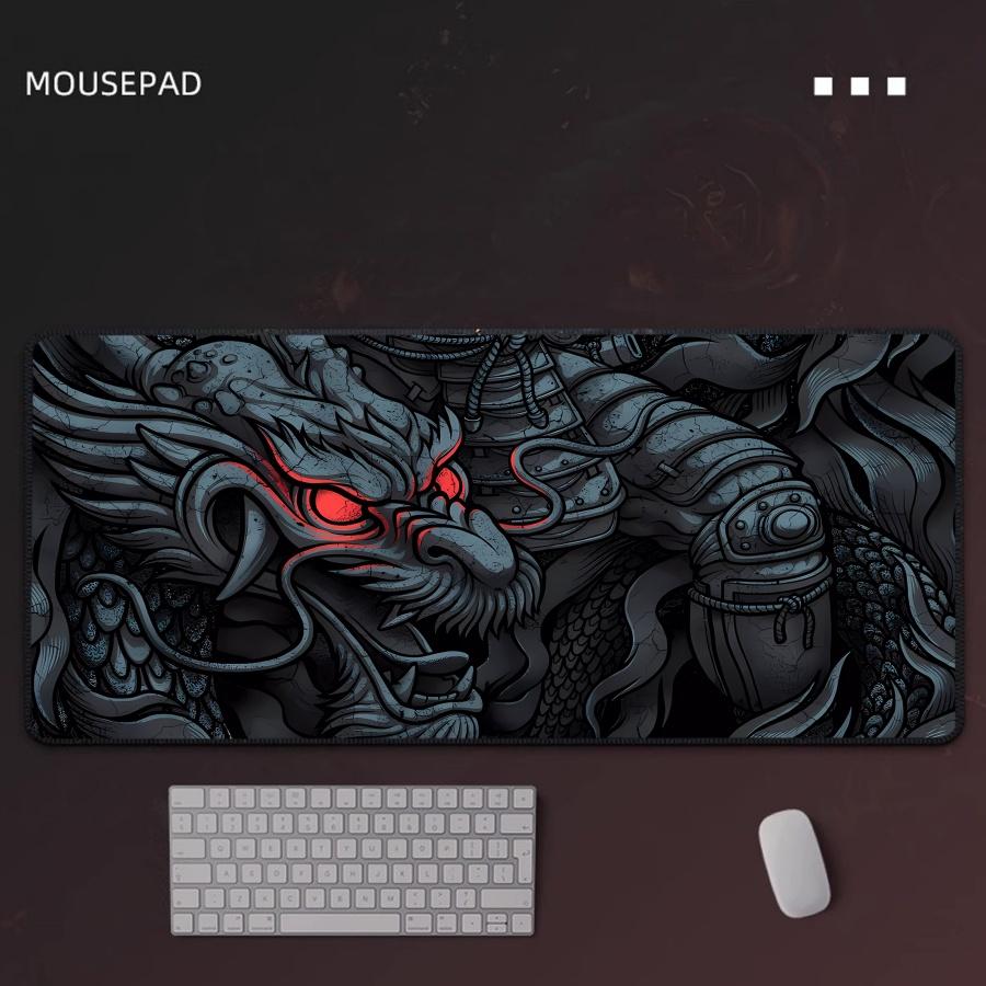 Gaming Mouse Pad Chinese Dragon Computer Gamer Mousepad Lock Edge Mouse Mat Game Accessories Keyboard Pads