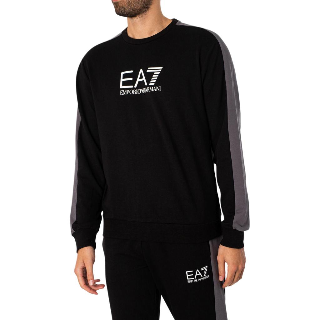 Emporio Armani EA7 Letter Logo Pattern Casual Sports Suit Men Suit Black 3DPV09-PJLIZ-1200