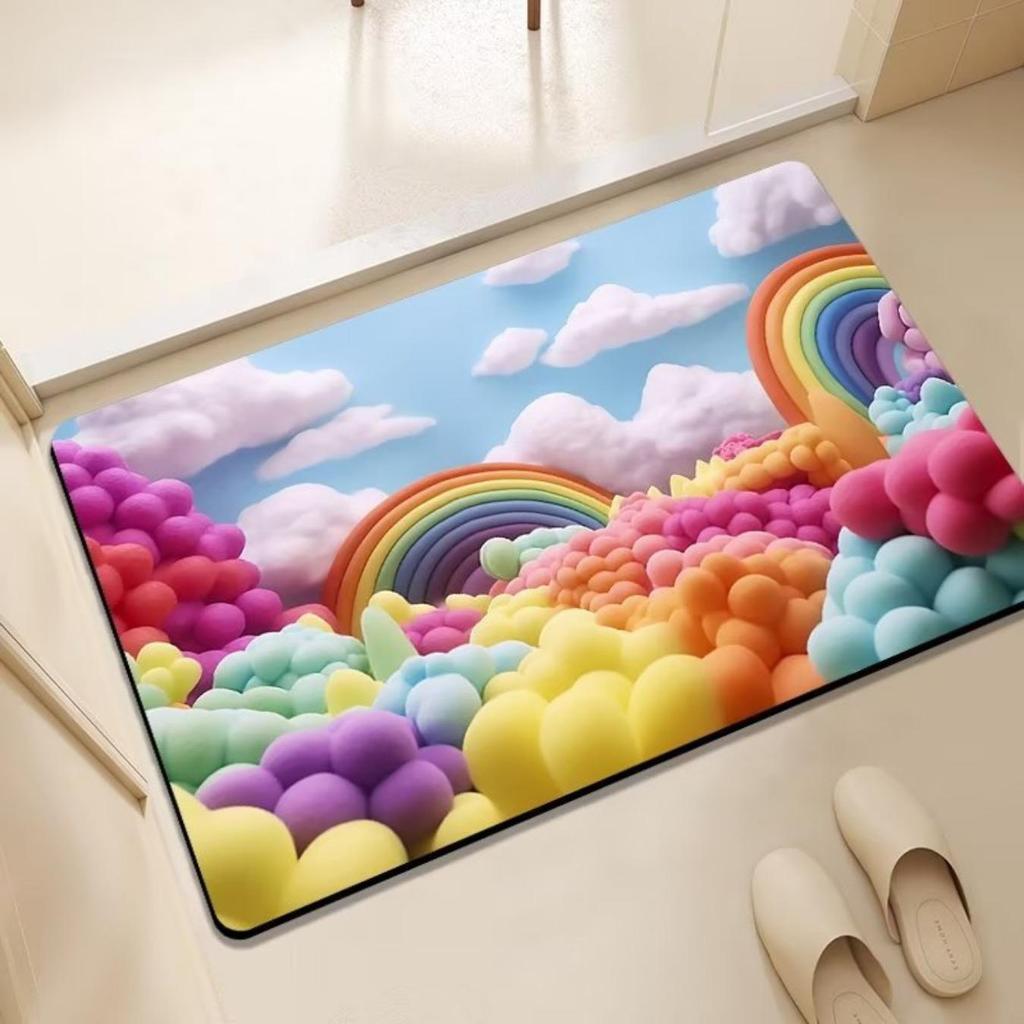 Rozsievková potlač Kúpeľňa Zahusťovacia rohož Vaňa Protišmykové koberce V umývadle Vaňa Bočná podlaha Koberec Sprcha Rohožka pred dverami Pamäťová pena 3D podložka