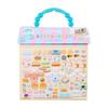 Sanrio Cinnamoroll Spielbarer Stickerbogen Alter 3 und 155250 Set, Halterung (PP-beschichtet), Aufkleber PVC, Spielzeug, Kinder, Hoch,