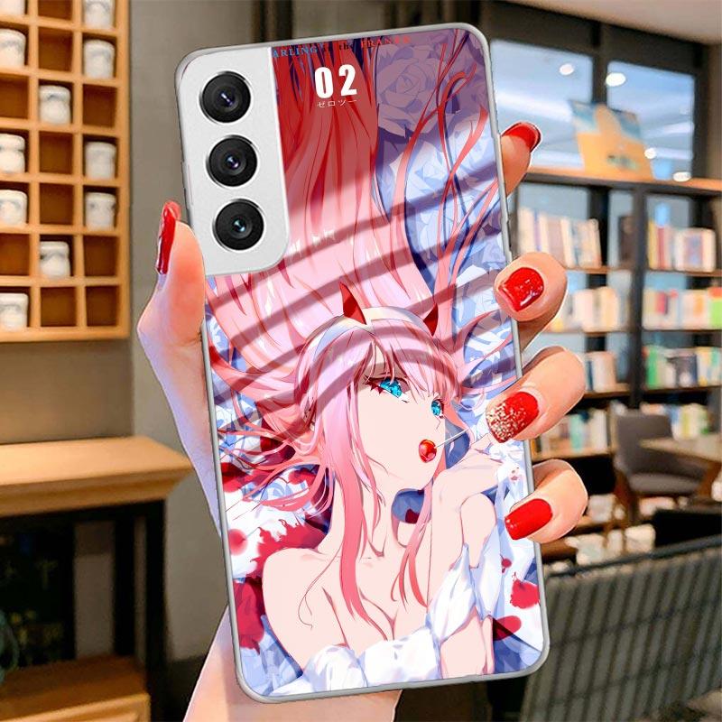 

Чехол для телефона Zero Two Darling In The Franxx 02 для Samsung Galaxy S26 S25 Edge S24 Ultra S23 S22 Plus S21 S20 FE Мягкие Fundas Samsung S21