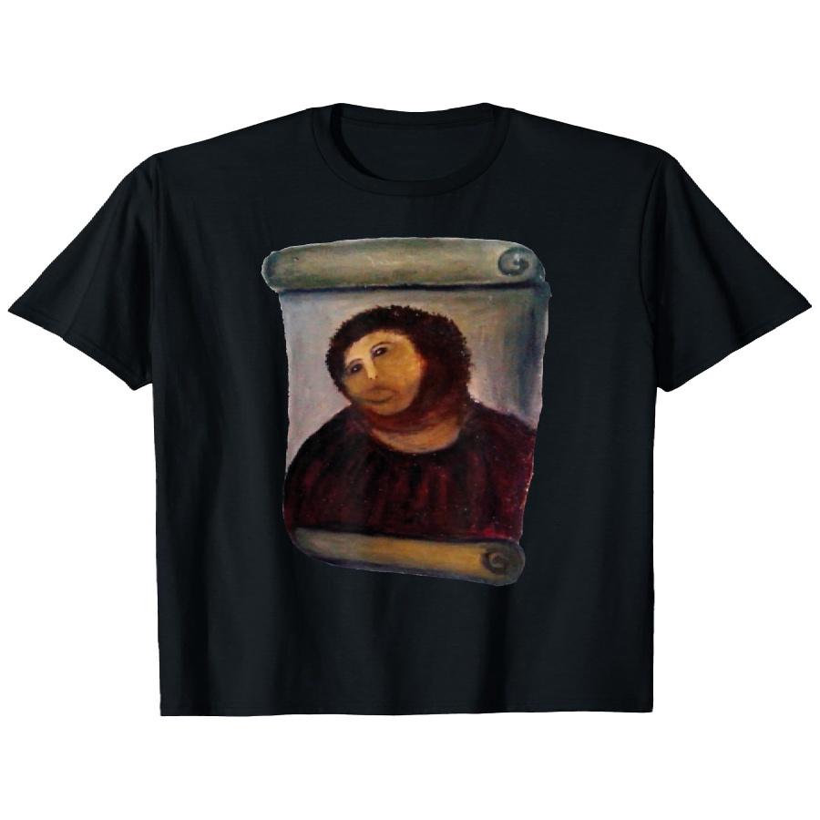 Ecce Homo Cecilia Funny Graphic T-Shirt - Cotton, Breathable & Comfortable, Ideal for Sports & Leisure, Round Neck, Black, Sizes S-XXXL