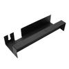 Hair Curling Iron Wall Mount Holder Space Aluminum Hair Tool Organizer Attachments Storage Rack for Bathroom Black