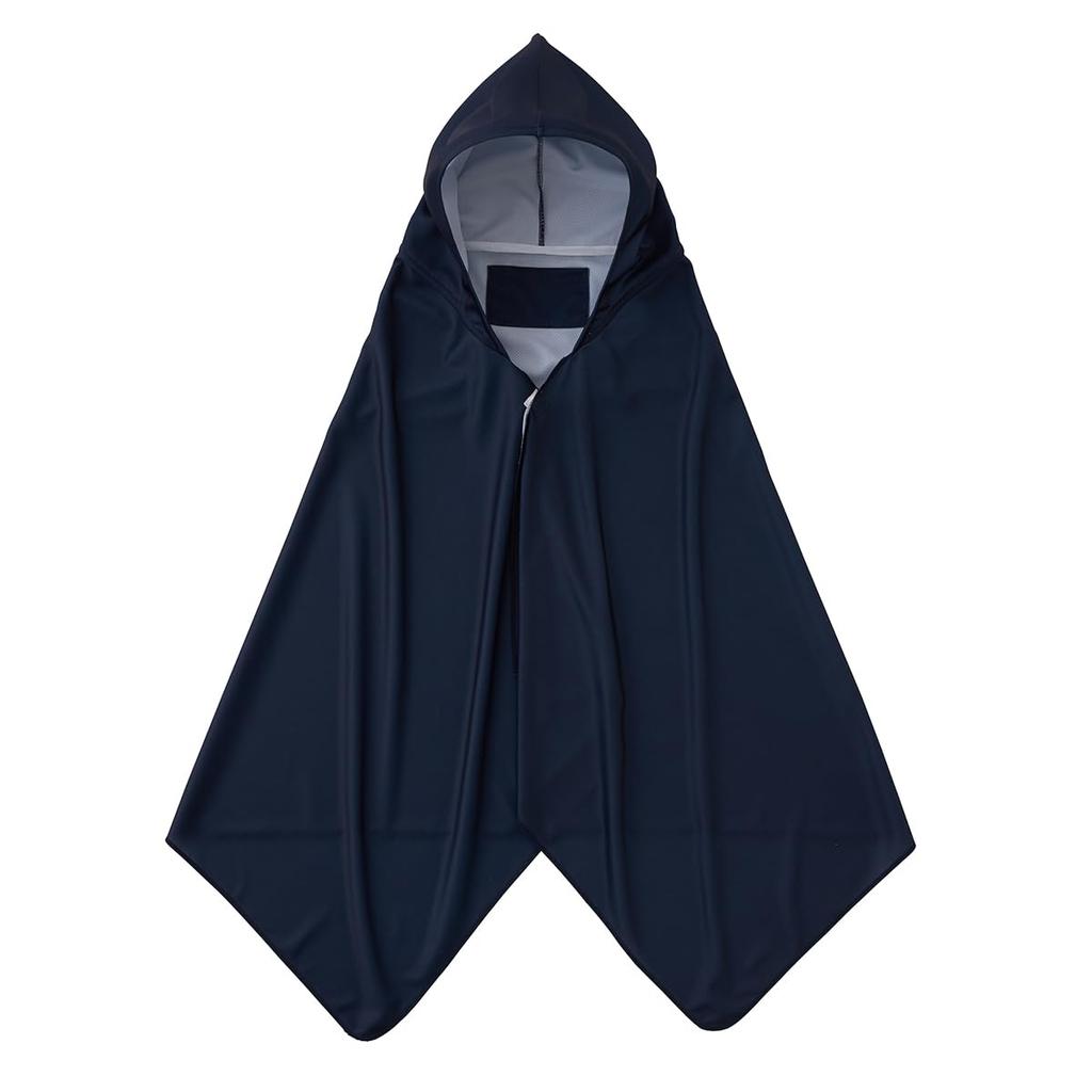 LOGOS Cooler Poncho Navy 34205289 - Cooling, Heat Relief, Cooling Towel, Quick-Drying, Sports Towel, Large Size, Poncho, Sports
