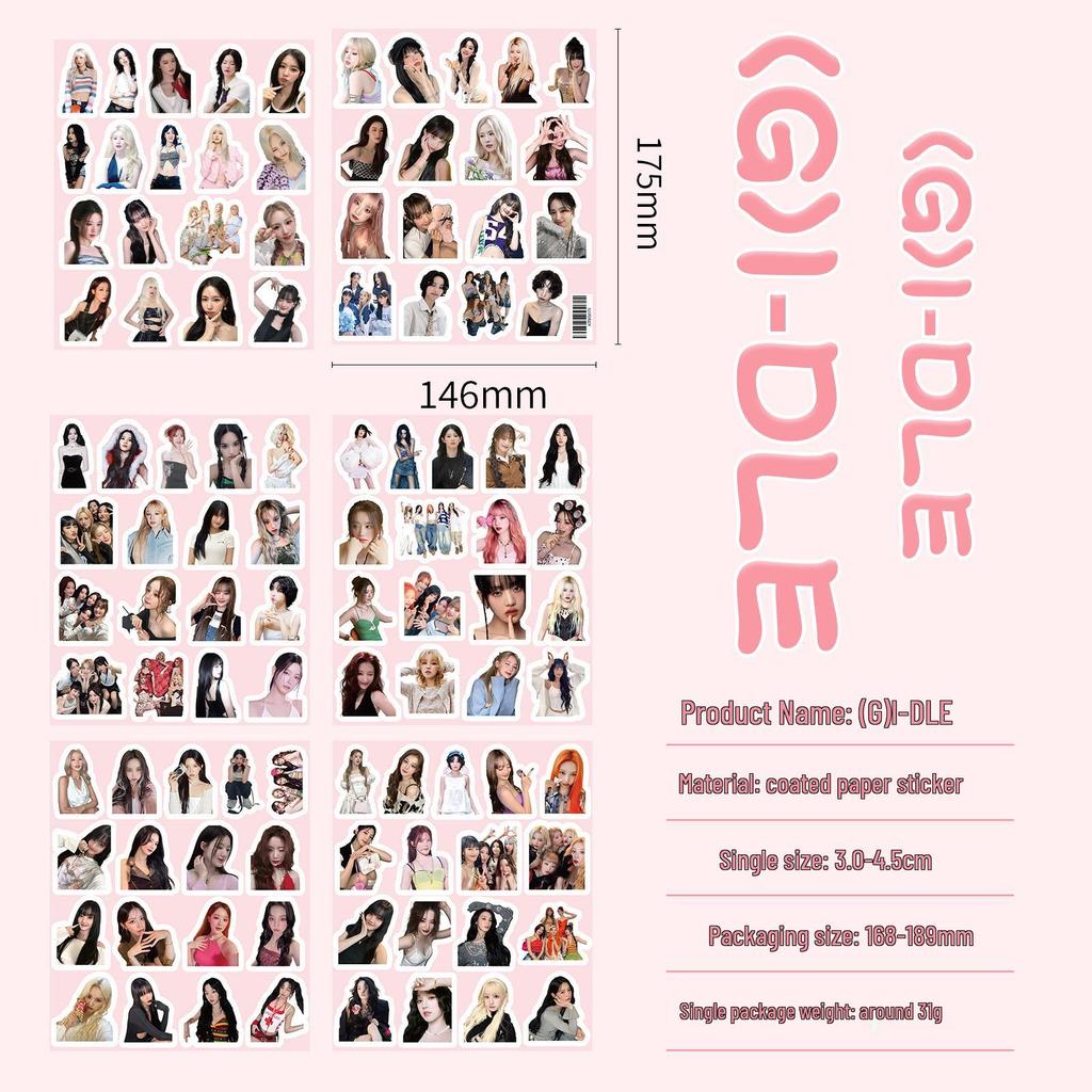 103 Sheets of (G)I-DLE Stickers: Featuring Ye Shuhua, Song Yuqi, and Jeon Soyeon
