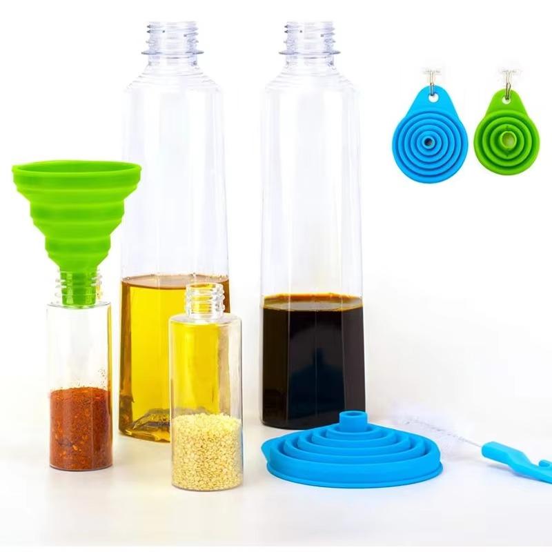 Küchentrichter, Küchenhelfer-Zubehör, faltbarer Silikon-Trichter zum Befüllen von Wasserflaschen, Flüssigkeitstransfer, Lebensmittelqualität