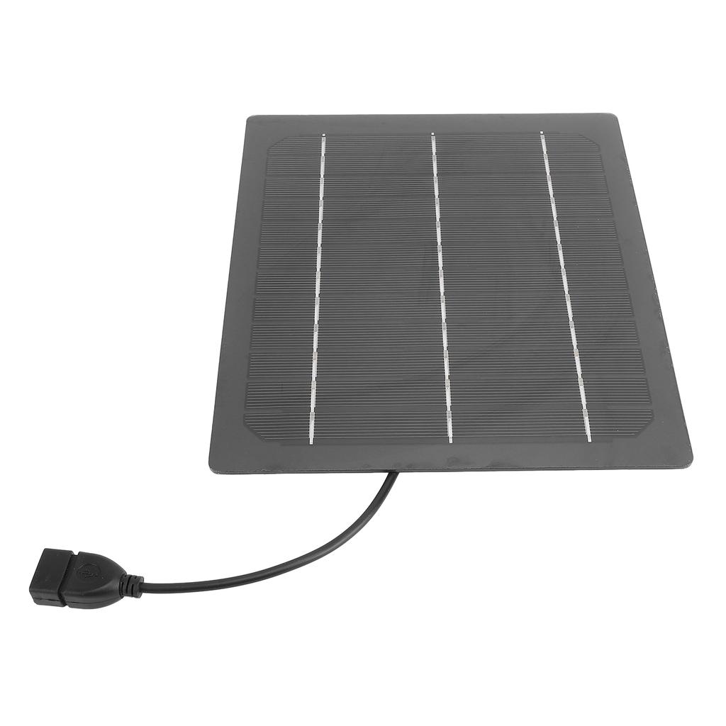 Small Solar Panel 7W 5V Solar Charger High Efficiency Monocrystalline for Camping Fan Power Bank Pho
