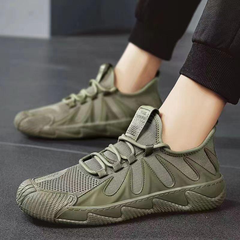Summer new lightweight men's shoes fly-woven sports shoes men's work trendy shoes casual breathable versatile mesh shoes