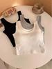 Women's Summer Crop Vest with Chest Pad - Sexy Navel-Baring Style
