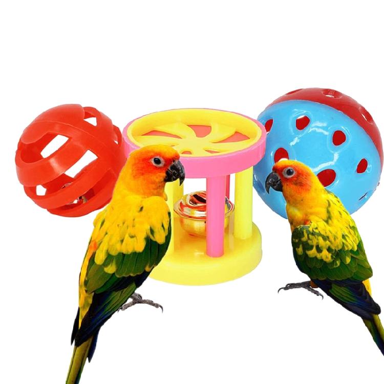 3 Pieces/set Interesting Indoor Outdoor Pet Training Toys Plastic Bird Plaything