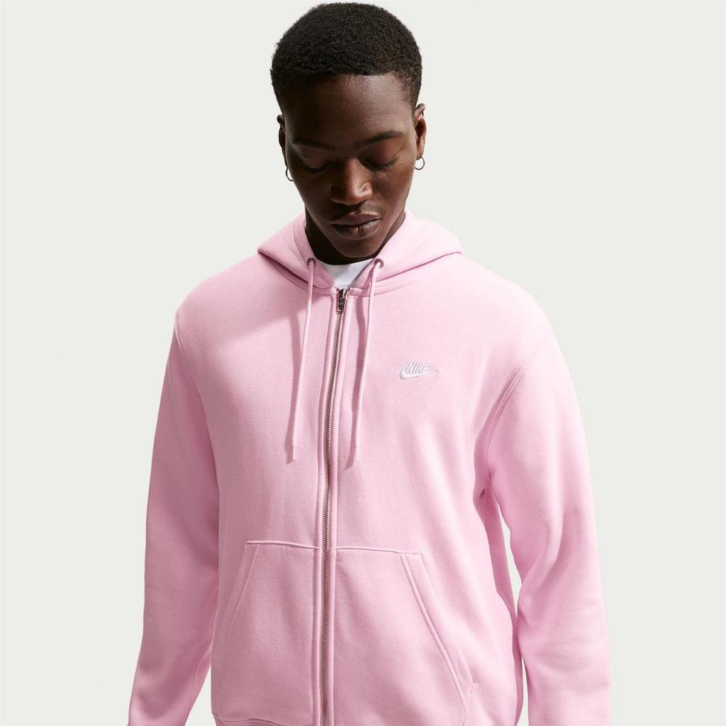 Nike Herren Sportbekleidung Club Kapuzenpullover mit durchgehendem Reißverschluss