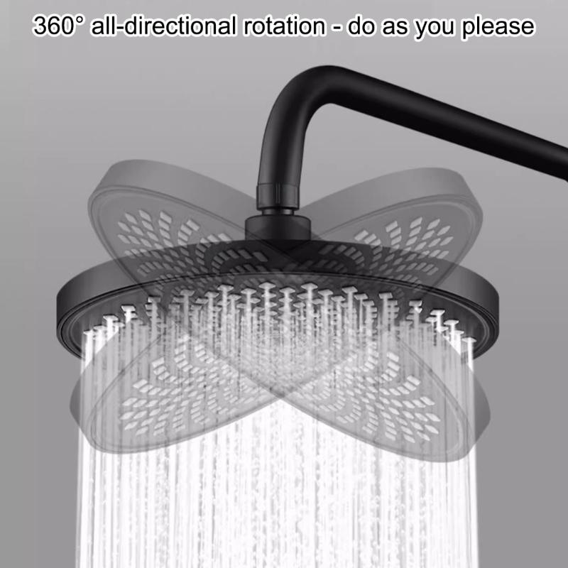 Water Saving Shower Head Featuring Advanced Pressure Boosts & Large Sprays Surfaces for Efficient Rinsing Use