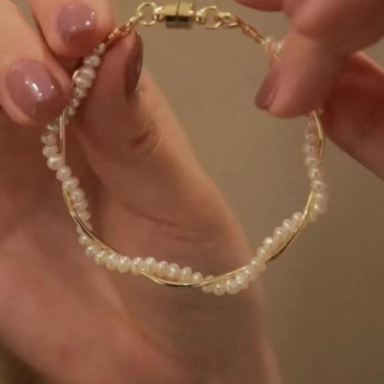 Recommended Jewelry: Pearl Magnetic Bracelet, New Autumn Model, Compact and Exquisite, Super Age-Reducing Pearl Bracelet