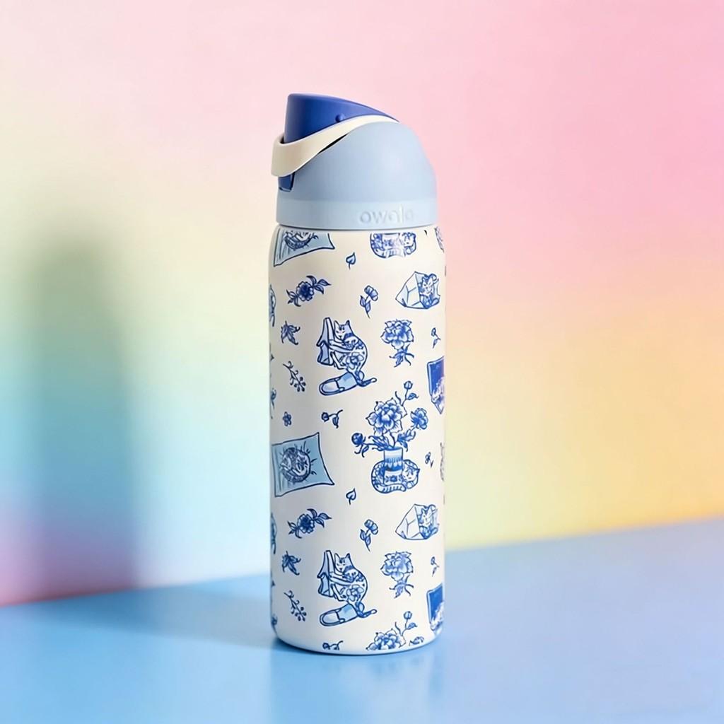 Stainless Steel Insulated Water Bottle With Handle For Outdoor Travel And Large Capacity