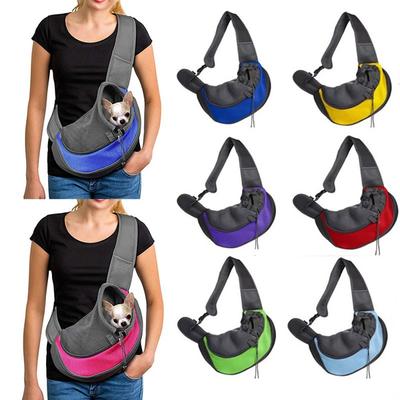 Pet Sling Taşıyıcı - Küçük Köpek Kedi Sling Evcil Hayvan Taşıma Çantası Güvenli Geri Dönüşümlü Rahat Ayarlanabilir Kese Tek Omuz Taşıma Tote Çanta