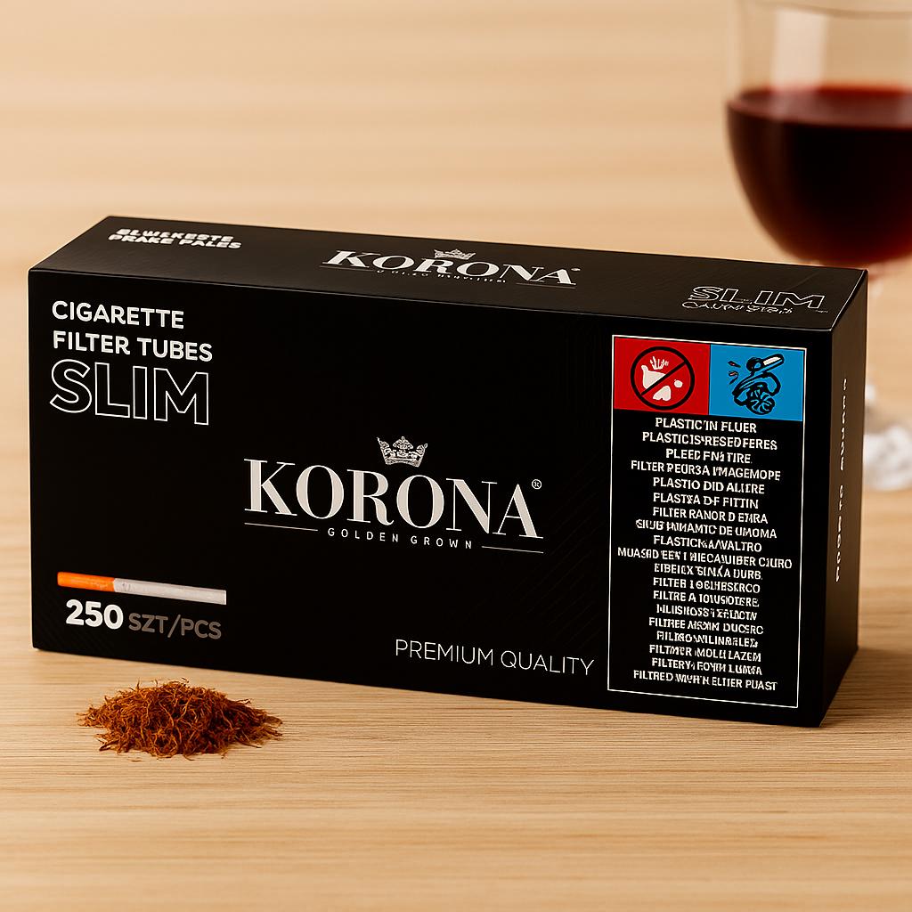 Gilzy Papierosowe Korona Slim 250Szt X 10