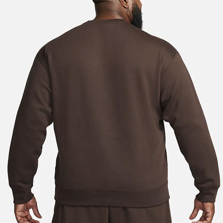 New Nike Solo Swoosh Fleece Crewneck Hoodie DX1361-237