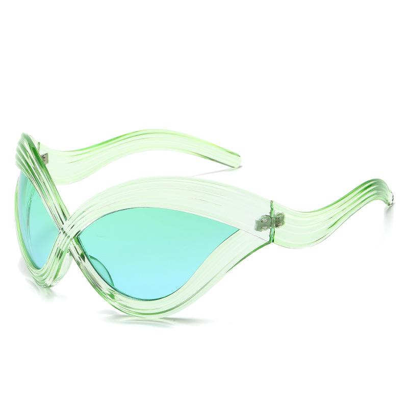 New Hip-Hop Women's Large Frame Oval Sunglasses Fashion Y2k Style UV400 Protection Vintage Eyewear Oculos De Sol