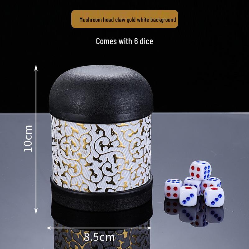 

High-Grade Leather KTV Dice Shaker Cup for Bars and Nightclubs