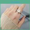 Butterfly Adjustable Ring With Gold Plating For Fashion Jewelry Enthusiasts