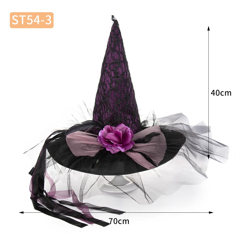 

Кружевные шляпы ручной работы ведьмы с заостренными концами, бандажная шляпа волшебника, аксессуары для костюма готической Лолиты для косплея на Хэллоуин