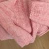 Fell! Gentle cherry blossom powder sweater collar lazy top age-reducing versatile knitted sweater
