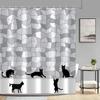 Cartoon Printed Waterproof Shower Curtain