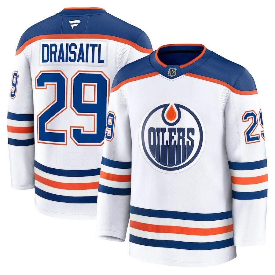 

HOT! Stitched Leon Draisaitl Edmonton Oiler Name Number Player Jer_sey Gift XXL