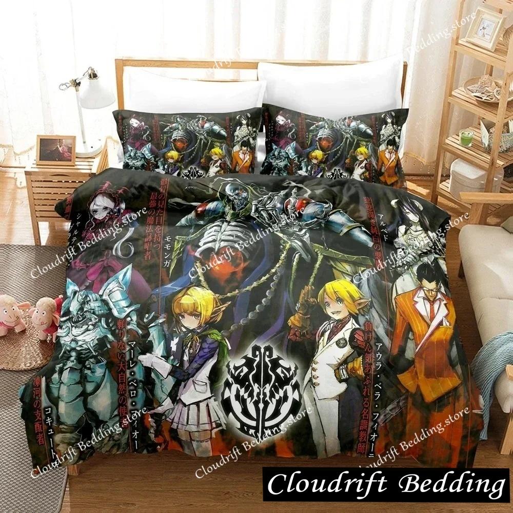 Set Biancheria da Letto 3D Fashion THE OVERLORD Set Copripiumino Con Federe Singolo Matrimoniale Queen King Biancheria da Letto personalizzabile