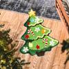 Tappeto Rettangolare Albero di Natale per Decorazioni Natalizie, Tappetino Antiscivolo per Bagno
