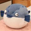 Simulation Fat Round Cat Plush Toys Stuffed Crocodile Puffer Fish Animal Doll Soft Pillow Cute Gift for Kid Girl