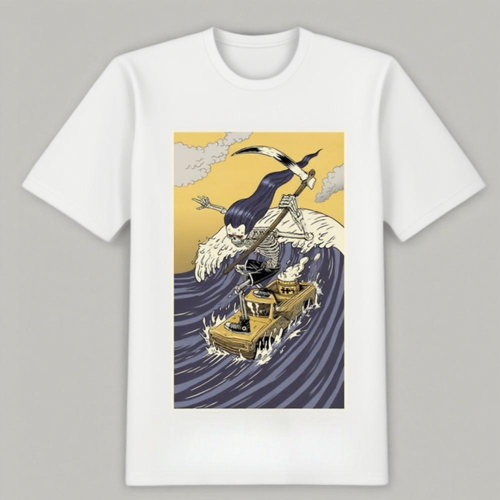 Comfortable Light Street Daily Style Printed Best-selling Fashion Leisure High-quality Cotton Short-sleeved and Couples T-shirts