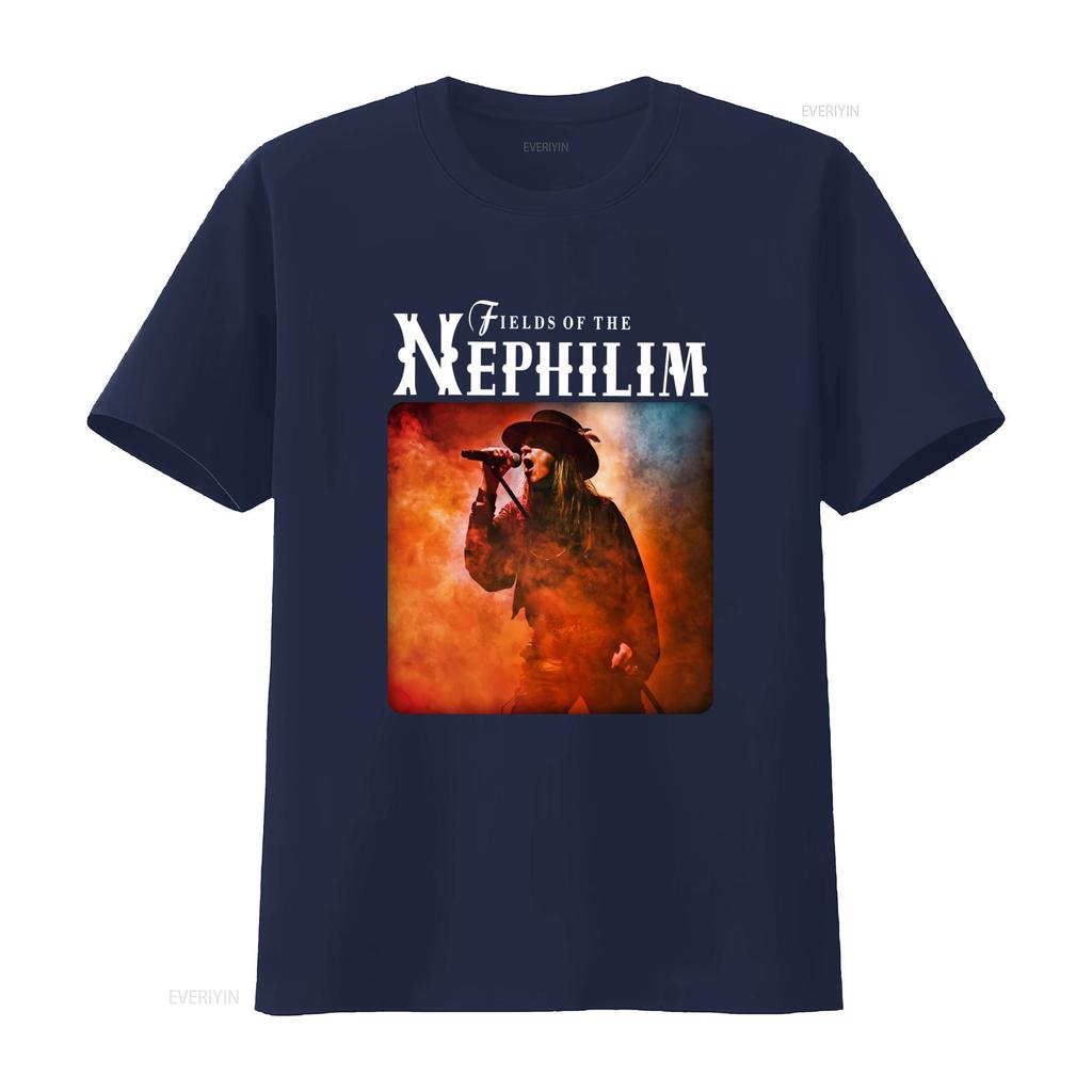 Fields Of Nephilim Rock Band T Shirt For Unisex And Unisex Gothic Style With Concert Print Vintage Washed Streetwear Homme Stylish