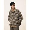 Veste à revers en PU pour homme GXG