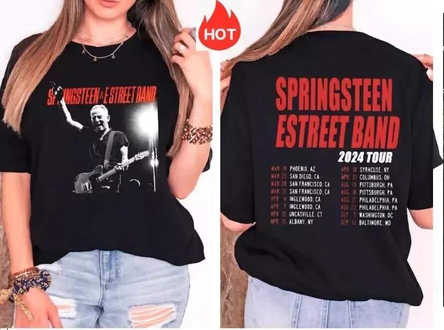 Bruce Springsteen 2024 Tour Shirt, 2024 Bruce Springsteen Tour tshirt XL