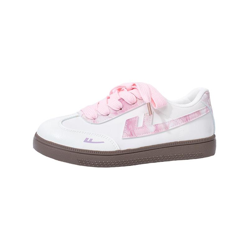 

Легкие пудрово-розовые туфли на большой подошве студенческие простые мягкая подошва маленькая свежая цветовая гамма ремешок повседневные женские туфли 35