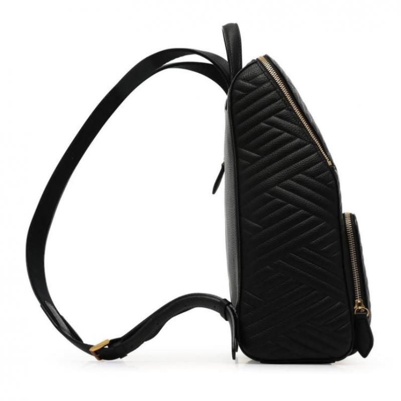 Daks Black Leather Backpack Dcba6e369bk