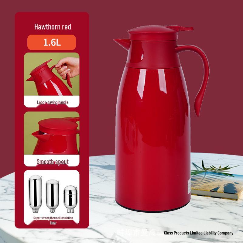 Large Capacity Cat Thermos with Glass Liner - Insulated Kettle for Home and Dorm Use