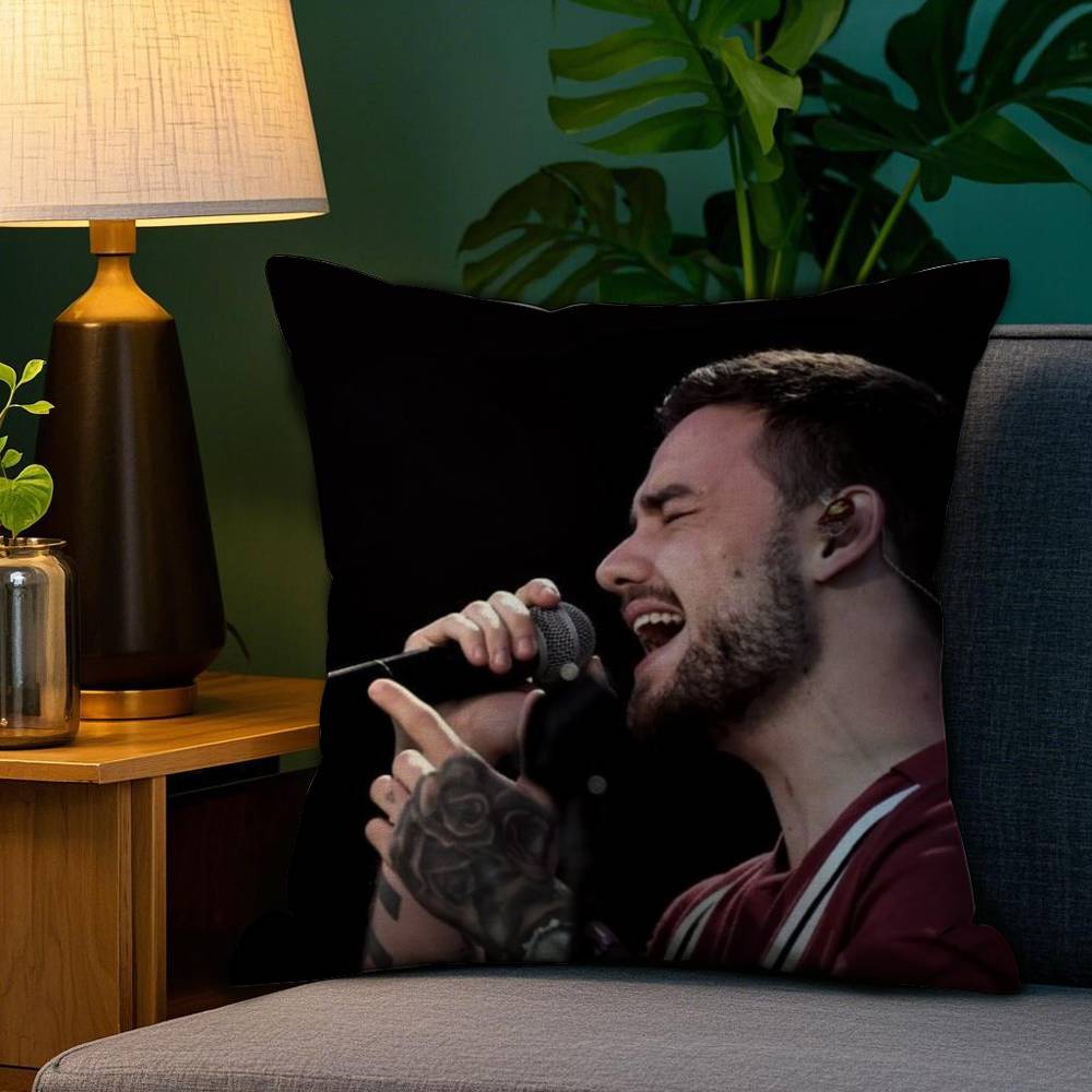 

Singer L_Liam Payne Pillow Case Sofa Living Room Bedroom Double-sided Printing Square Cushion Nap Time Pillow Case 12x12Inch