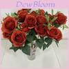 Romantic Rose Bouquet Fake Flowers For Wedding Decor With Real Touch Feelings