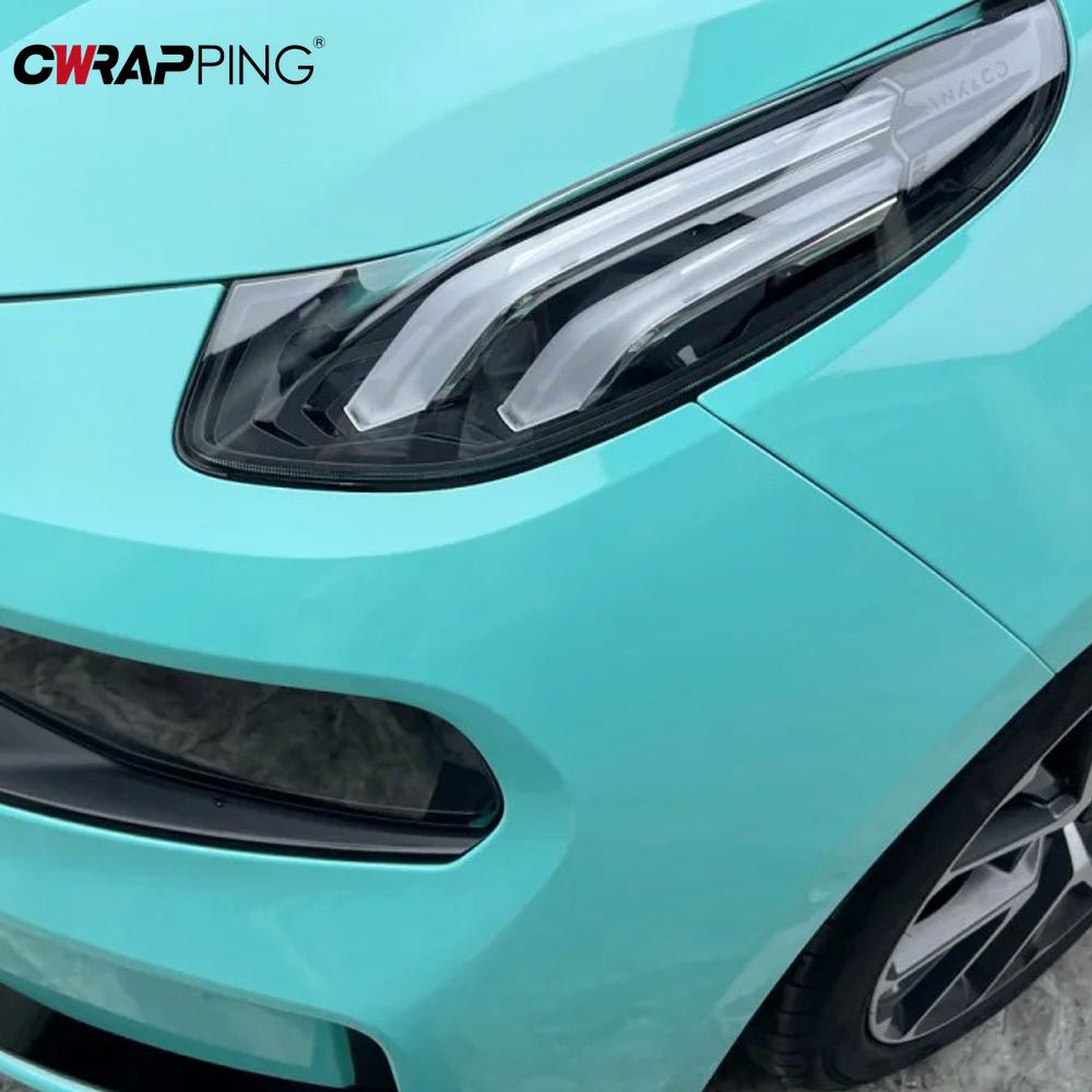Gloss Blue Vinyl Wrap Film Bright Colorful Sticker Car Motorcycles Body Styling Decals Decoration Stickers for Car Accessiries
