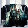 Harry Potter and the Deathly Hallows Part 2 Poster PrintPrint Blanket, Soft Blanket For Sofa Office Bed And Travelling Daughter Birthday Gif