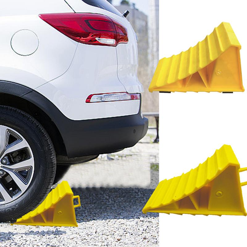 

Tire Stopper Car Parking Stopper Portable Anti-Slip Block Sturdy Tire Saver Chock For Secure Car Trailer Truck Parking