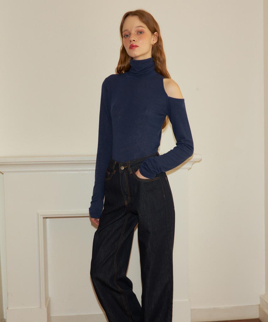 SALON DE YOHN Loose Fit Denim Pants_ Raw